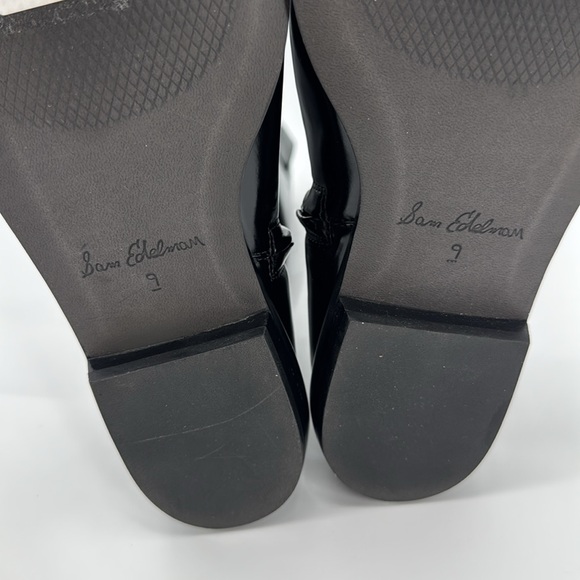 Sam Edelman Black Heeled Cesar Wide Calf Riding Boots Size 9 - Picture 13 of 13